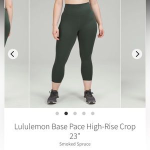 🍋lululemon Base Pace crops🍋